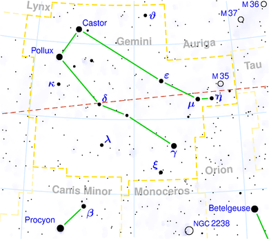 Costellazione dei Gemelli