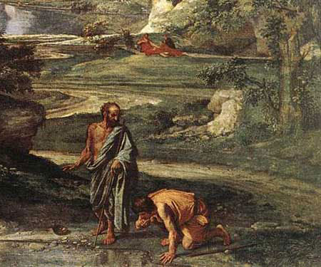 Poussin-diogene-dettaglio